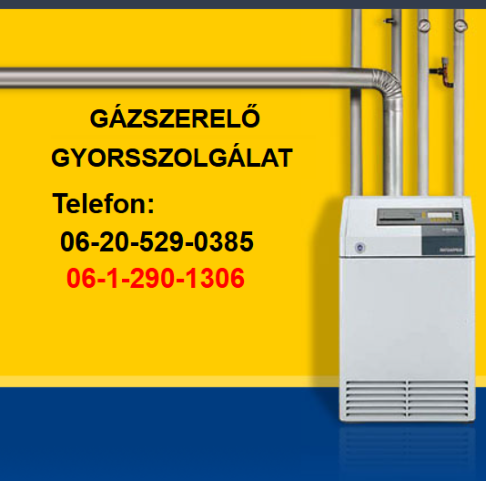 GÁZSZERELŐ  NON-STOP GYORSSZOLGÁLAT